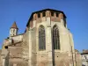 Fleurance - Kirche Saint-Laurent im südländischen gotischen Stil; in der Gers Lomagne