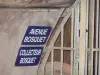 Fogne di Parigi - Museo Fogne (rete fognaria): segni che indicano il viale Bosquet e il collettore Bosquet