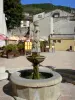 Foix - Fountain of the Pyrène square