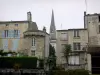 Fontenay-le-Comte - Espadaña de la iglesia de Notre Dame y casas en el casco antiguo