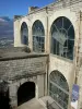 Fort de la Bastille - Donjon du fort de la Bastille et entrée du musée des Troupes de Montagne (sur la commune de Grenoble)