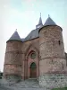 Fortified churches of Thiérache - Wimy: Saint-Martin fortified church, with its keep flanked by two round towers