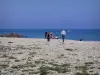 Frontignan-Plage - Beach of the seaside resort, cliffs and the Mediterranean Sea