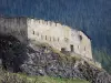 Fuerte Queyras - Chateau-Queyras murallas de la fortaleza, Chateau-de la Ciudad Vieja