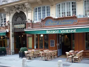 Galería Vivienne - Terraza Bistro en la entrada de la Galerie Vivienne