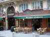 Galerie Vivienne - Terrasse de bistrot à l'entrée de la galerie Vivienne