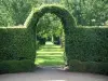 Gardens of the Notre-Dame d'Orsan priory - Path in the medieval garden