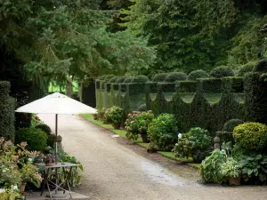 Gärten des Grand Courtoiseau - Garten des Landsitzes Grand Courtoiseau, in Triguères