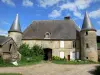 Gebied rond de abdij van Élan - Abbey Manor met torens