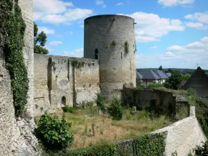 Gisors - Château fort de Gisors : tour du Prisonnier et fortifications