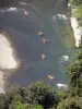 Gorges de l'Ardèche - Pratique du canoë sur la rivière Ardèche