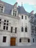 Grenoble - Former Palace of the Dauphiné Parliament (former courthouse): wing of Flamboyant Gothic style on the left, apse of the chapel, and Renaissance wing on the right