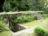Hell-Bourg - Ruïnes van het oude baden in een groene
