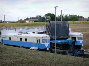 Hellend vlak van Montech - Bootlift: de helling aangedreven water