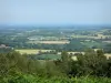 Hügel von Montaigu - Aussicht des Montaigu: Blick auf die Heckenlandschaft der Coëvrons von der Hügelspitze aus