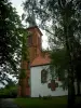 Hunspach - Bomen en dorpskerk