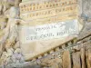 Ideale Palast des Postboten Cheval - Zitat auf der Nordfassade eingraviert
