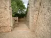 Îles de Lérins - Île Sainte-Marguerite : escalier et remparts du fort Royal