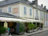 Insel Normoutier - Noirmoutier-en-l'Île: Haus und Terrasse eines Restaurants