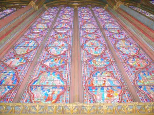 Kapel Sainte-Chapelle - Upper kapel met glas in lood