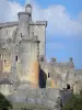 Kasteel van Bonaguil - Dungeon en torens van het fort (kasteel)