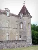 Kasteel van Cazeneuve - Toren en de gevel van het kasteel