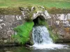 Kasteel van Courances - Bovenbil (spugen water) in het park