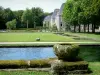 Kasteel van Courances - Vijvers van het park met uitzicht op het kasteel