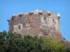 Kasteel van Murol - Toren van het fort in het Regionale Natuurpark van de Vulkanen van de Auvergne in het Massif des Monts Dore