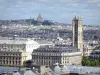Kathedraal Notre-Dame de Paris - Panorama van Parijs met de Saint Jacques Toren en Montmartre, van de hoogten van de kathedraal