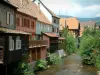 Kaysersberg - Colourful half-timbered houses by the River Weiss