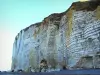 Küste Alabaster - Felsen, im Pays de Caux