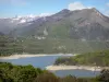 Lac du Sautet - Lac artificiel entouré de montagnes ; dans le Trièves