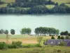 Lago de Causse corrézien - Vista del agua desde arriba Lago