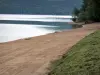 Lago di Chalain - Spiaggia di sabbia, laghi, alberi e foreste