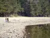 Lago di Issarlès - I pescatori lungo il lago