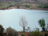 Lago de Salagou - Embalses, riberas de los ríos y los árboles