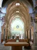 Lalouvesc - Interno della Basilica di St. Regis: navata