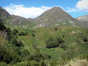 Landscapes of Ariège - Pyrenean mountain; in the Ariège Pyrenees Regional Nature Park