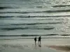 Landscapes of the Gironde - Walk on the beach along the Atlantic Ocean, in Lacanau-Océan 