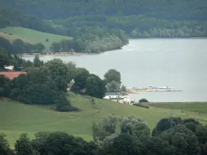 Landscapes of the Haute-Marne - View of the Liez Lake and its surroundings