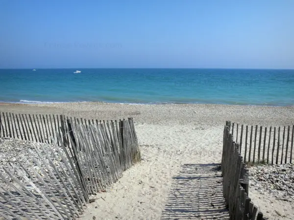 Landscapes of Languedoc - Beach and the Mediterranean Sea (Languedoc coast)