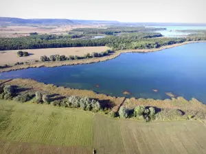Landscapes of the Meuse - Aerial view of Lake Madine