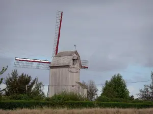 Landscapes of the Nord - Drievenmeulen, wooden windmill on pivot, in Steenvoorde