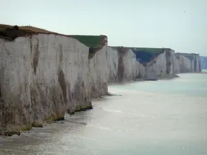 Landscapes of Picardy - Chalk cliff and the Channel (sea)