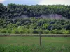 Landscapes of the Quercy - Fields, trees and rock faces