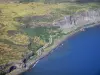 Landscapes of Réunion - West coast of the island and the Indian Ocean from the sky