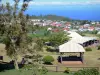 Landscapes of Réunion - Picnic area overlooking the village of Tévelave, in the town of Les Avirons