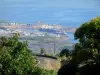 Landscapes of Réunion - View of the seaport of La Réunion (port of the Pointe des Galets headland or Port Réunion)