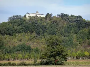 Landscapes of the Tarn-et-Garonne - Château de Brassac overlooking the greenery